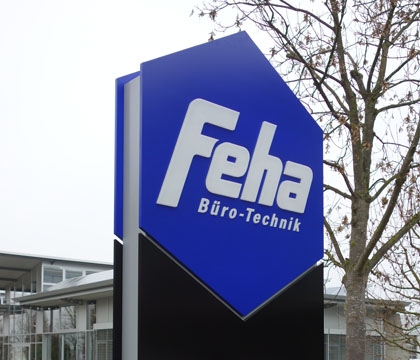 Werbestele FEHA Büro-Technik GmbH