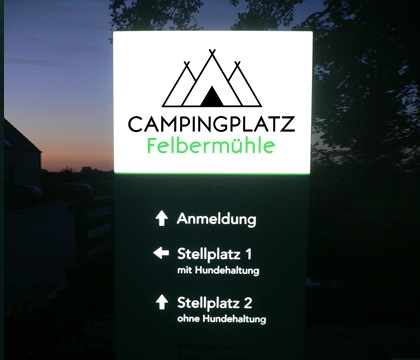 Pylon EGOTYP Line R3 Campingplatz Felbermühle