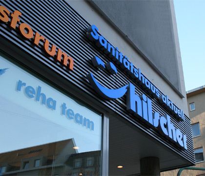 Leuchtreklame EGOLIGHT 4 Sanitätshaus aktuell Hilscher