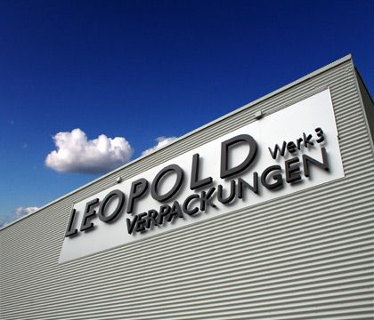 Leuchtreklame EGOLIGHT 3 Leopold Verpackungen GmbH