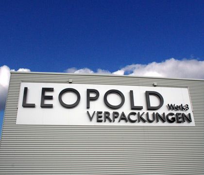 Leuchtreklame EGOLIGHT 3 Leopold Verpackungen GmbH