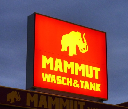 Transparent EGOSIGN 1 MAMMUT Wasch und Tank - Rommel Spedition - Hotel Montana